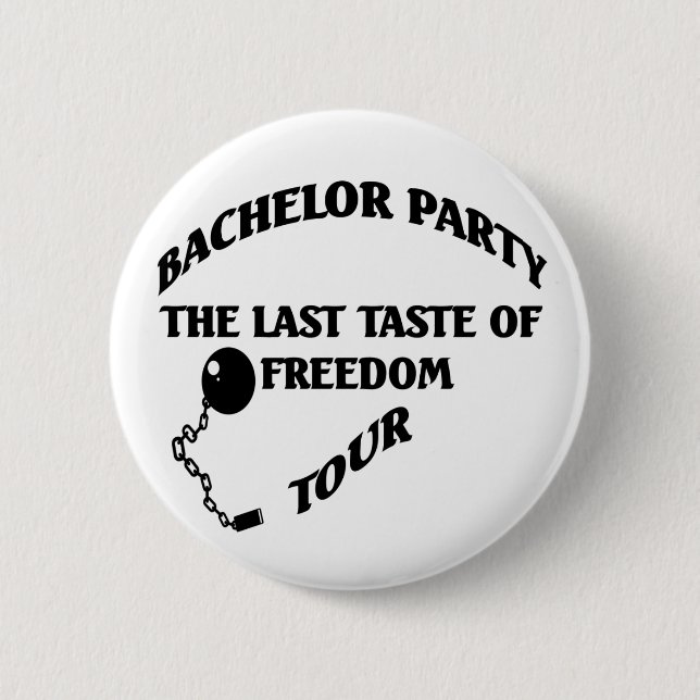 Bachelor Party 6 Cm Round Badge (Front)