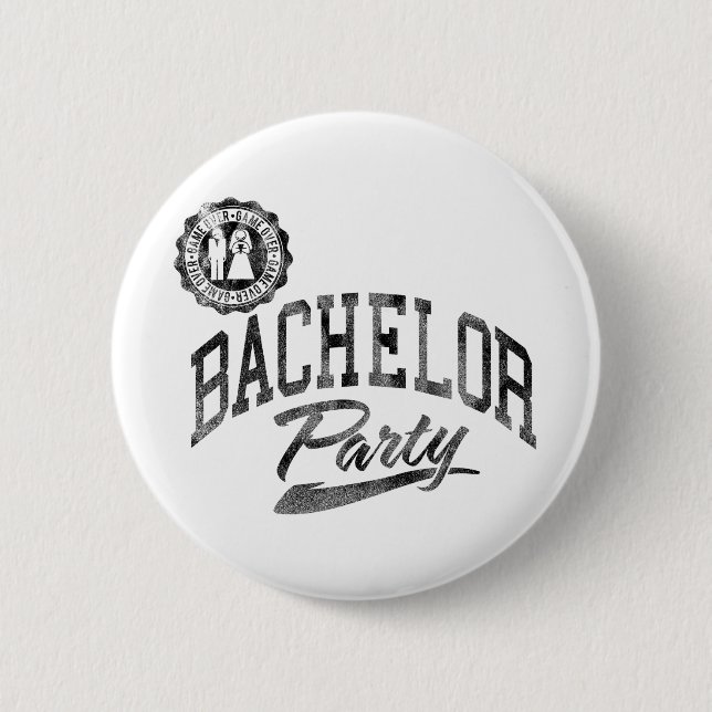 Bachelor Party 6 Cm Round Badge (Front)