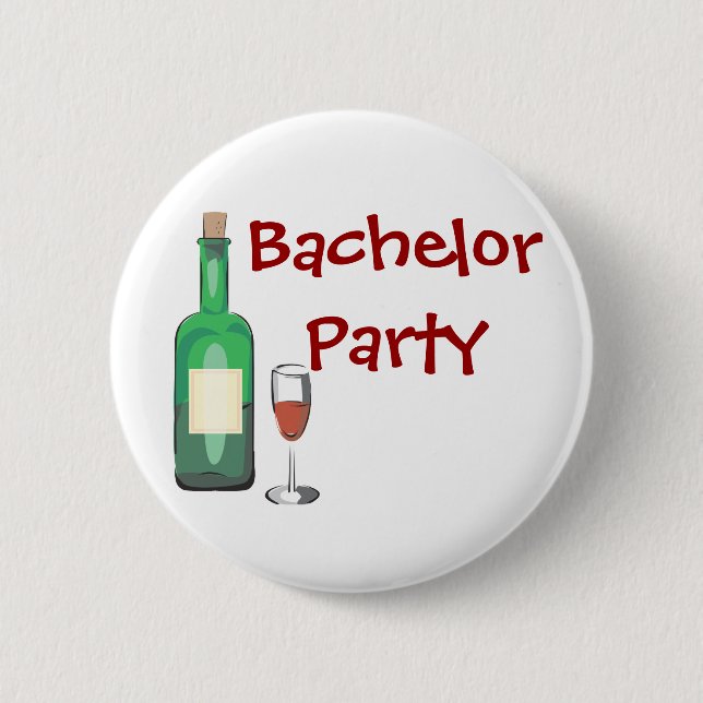 Bachelor Party 6 Cm Round Badge (Front)