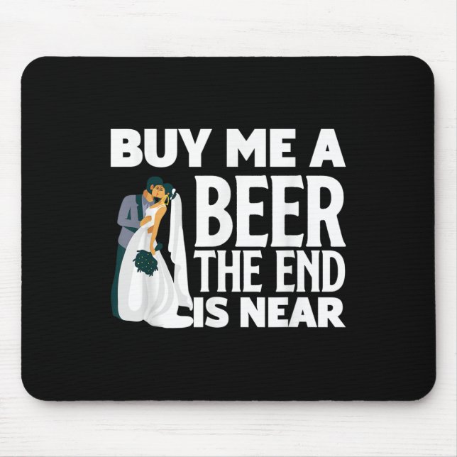 Bachelor Party Bachelorette Party Groom Bride  Mouse Mat (Front)