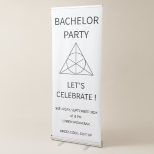 Bachelor Party Banner Suit Up & Celebrate!