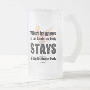 Bachelor party beer mug