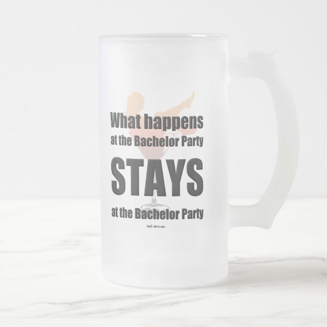 Bachelor party beer mug (Right)