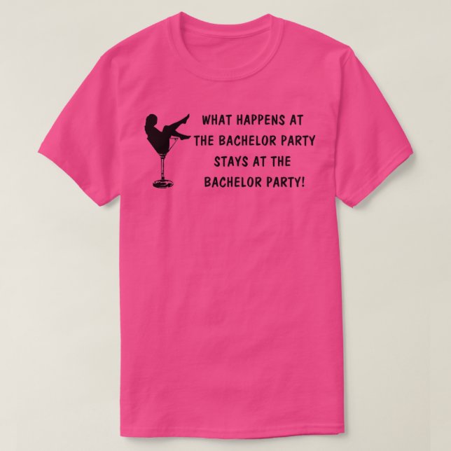 Bachelor Party blk T-Shirt (Design Front)