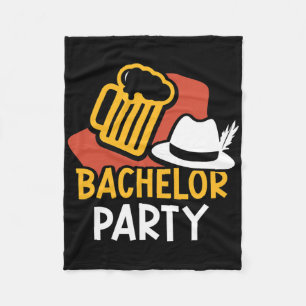 Bachelor Party Bride Groom Team 1 Fleece Blanket