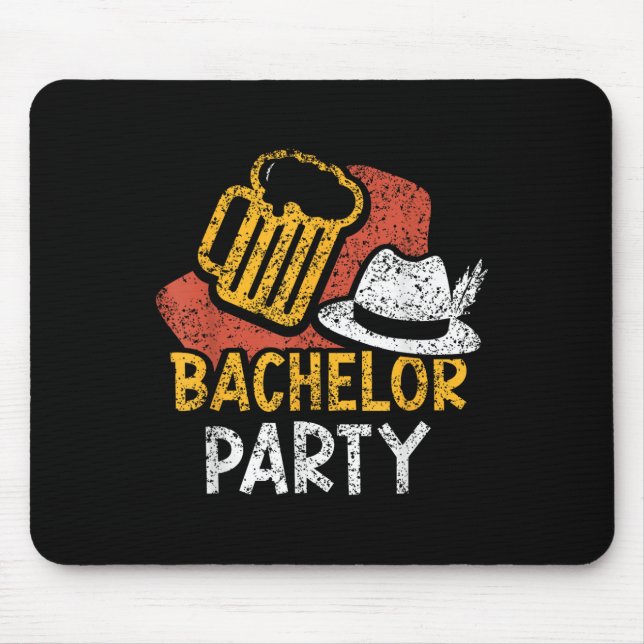 Bachelor Party Bride Groom Team _3  Mouse Mat (Front)