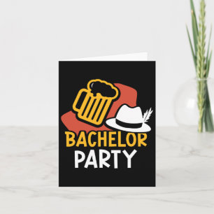 Bachelor Party Bride Groom Team  Card