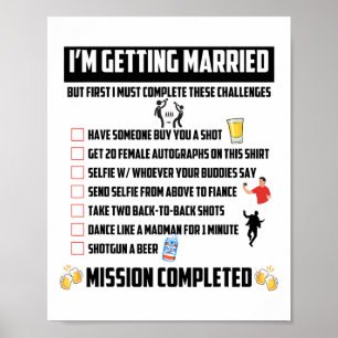 Bachelor Party Challenges - Funny Groom Challenge  Poster