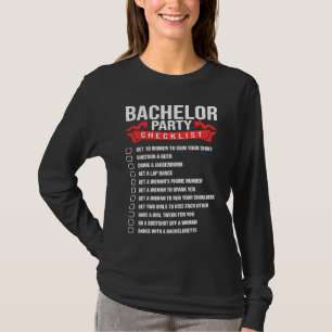 Bachelor Party Checklist For Wedding Party Men's G T-Shirt