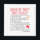 Bachelor Party Checklist Funny Wedding Groom  Magnet<br><div class="desc">Bachelor Party Checklist Funny Wedding Groom</div>