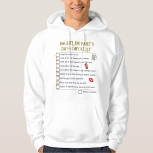 Bachelor Party Checklist Hoodie