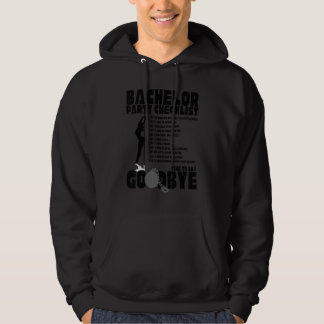 Bachelor Party Checklist Stag Groom Gag Men's Hoodie
