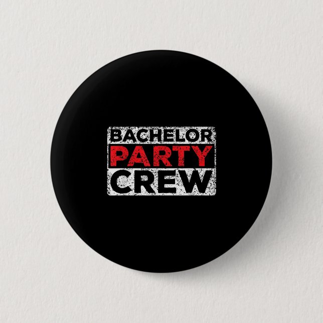 Bachelor Party Crew Bride Groom Team _2  6 Cm Round Badge (Front)