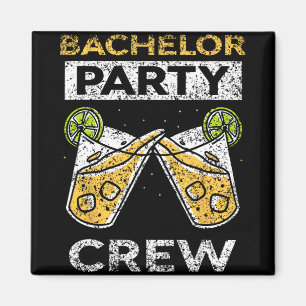 Bachelor Party Crew Bride Groom Team Magnet