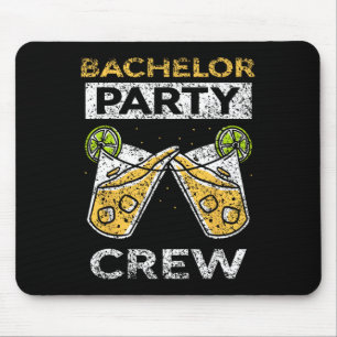 Bachelor Party Crew Bride Groom Team Mouse Mat