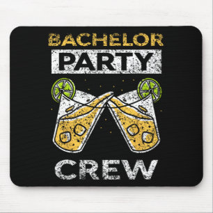 Bachelor Party Crew Bride Groom Team  Mouse Mat