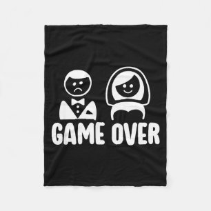 Bachelor Party Crew Groomer Wedding Groom Funny Fleece Blanket