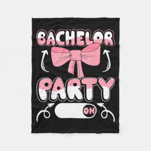 Bachelor Party Crew Groomer Wedding Groom Funny Fleece Blanket