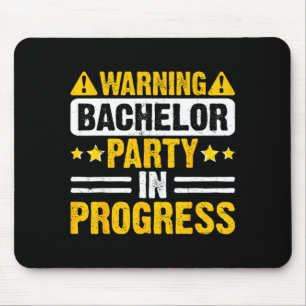 Bachelor Party Crew Groomer Wedding Groom Funny Mouse Mat