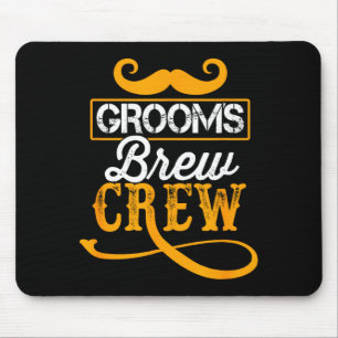 Bachelor Party Crew Groomer Wedding Groom Funny Mouse Mat