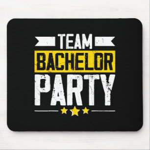 Bachelor Party Crew Groomer Wedding Groom Funny Mouse Mat