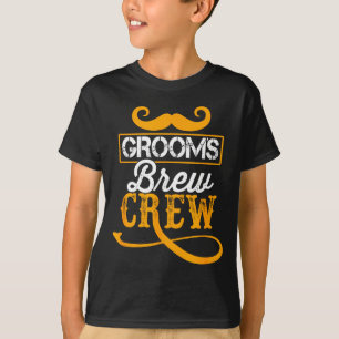 Bachelor Party Crew Groomer Wedding Groom Funny T-Shirt
