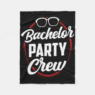 Bachelor Party Crew Team Bride Groom 1  Fleece Blanket
