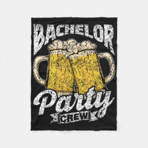Bachelor Party Crew Team Groom Bride Bachelor _1 Fleece Blanket