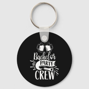 Bachelor Party Crew Team Groom Bride Key Ring
