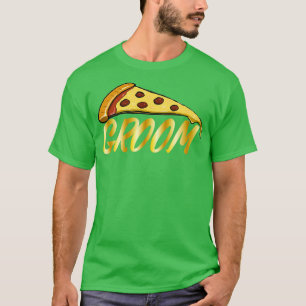 Bachelor Party for Bride and Funny Groom Pizza T-Shirt