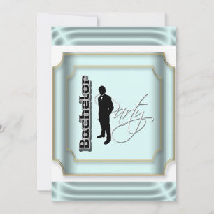 Bachelor party formal tuxedo invitation