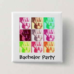 Bachelor Party Gifts 15 Cm Square Badge