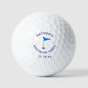 Bachelor Party Golf Hole Golfer Wedding Favor Golf Balls