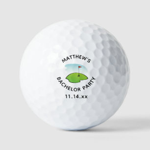 Bachelor Party Golf Hole Golfer Wedding Favour Balls
