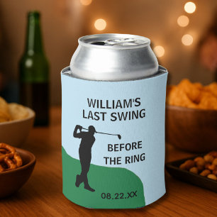 Bachelor Party Golfer Name Date Last Swing   Can Cooler