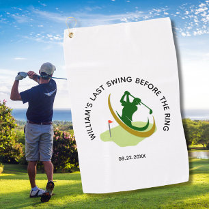 Bachelor Party Golfer Name Last Swing Golf Towel