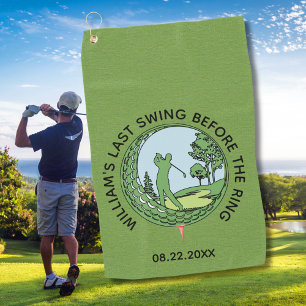 Bachelor Party Golfer Name Last Swing Golf Towel