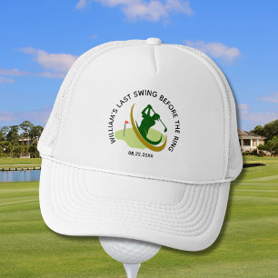 Bachelor Party Golfer Name Last Swing Trucker Hat