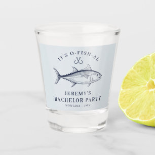Bachelor Party Groom Squad Fishing Trip Shot Glass