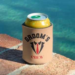 Bachelor Party Groom's Crew Groomsmen Can Cooler