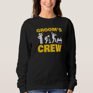 Bachelor Party Grooms Crew Stag Wedding Party Mens Sweatshirt