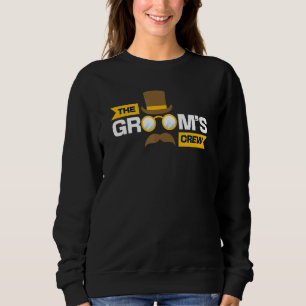Bachelor Party Grooms Crew Stag Wedding Party Mens Sweatshirt