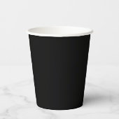 Bachelor Party Groomsman Team Groom black tuxedo Paper Cups (Back)