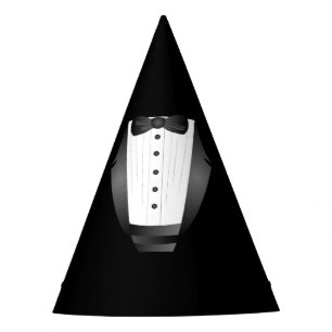 Bachelor Party Groomsman Team Groom black tuxedo Party Hat