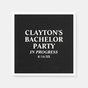 Bachelor Party In Progress Napkins