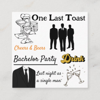 Bachelor party invitation