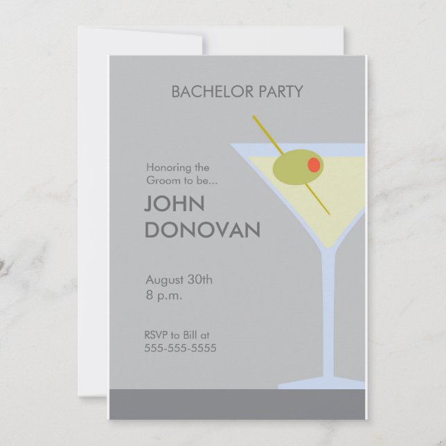 Bachelor Party Invitation (Front)