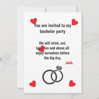 bachelor party invitation