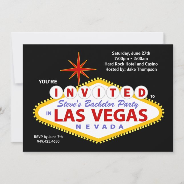 Bachelor Party Invitation (Front)