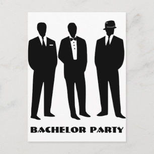 bachelor party invitation,groom shower invitation postcard